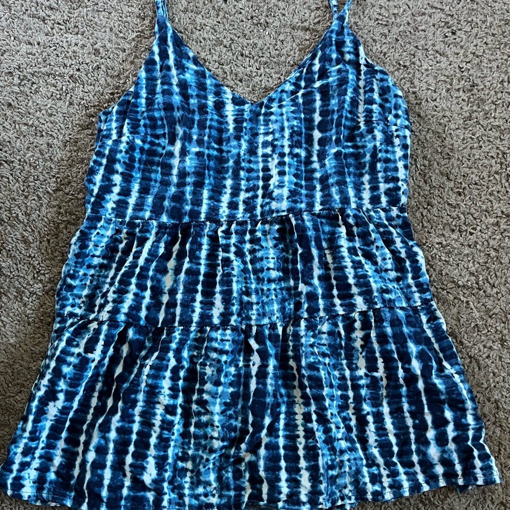 Old Navy Blue and White tie-dye shirt